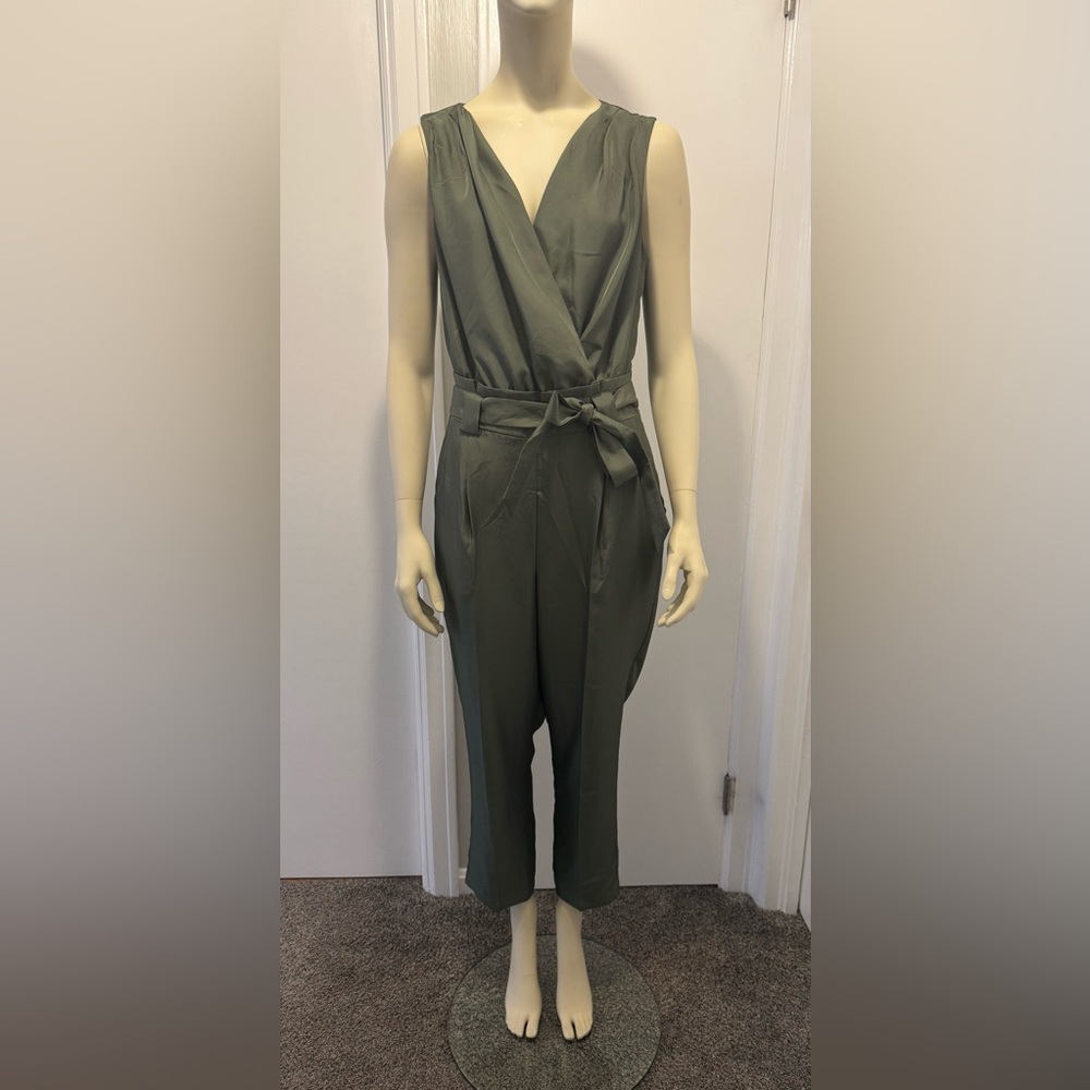 Express Olive Green Jumpsuit